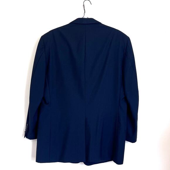 Hickey Freeman Collection Boardroom Wool Cashmere Mens Blazer Size 46R Black - Picture 2 of 11